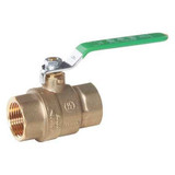 Midwest Control Brass Ball Valve,Lead-Free,1-1/4" FPT FBB-125NL