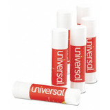 Universal Glue Stick,.28 oz.,Stick,Clear,PK12 UNV75748