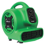 Xpower Air Mover,Mini,Power Outlet,Timer,Green P-230AT GREEN