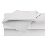 Martex Sheet,XL Full,White,54" W,80" L,PK6 1S21638