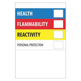 Tape Logic Label,Flammability Reactivity,4x6" DL1291
