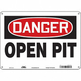 Condor Safety Sign,10 in x 14 in,Aluminum 476L33