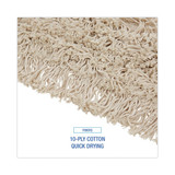 Unisan Mop Head,Dust,Cotton,18 x 3,White UNS 1018