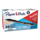 Paper Mate Profile Ballpoint Pen,Black,Bold,PK36 1921067