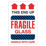 Tape Logic Label,Fragile GlassThis End Up,4x6" DL1980