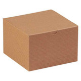 Partners Brand Gift Box,6x6x4",Kraft,PK100 GB664K