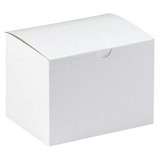 Partners Brand Gift Box,6x4 1/2x4 1/2",White,PK100 GB644