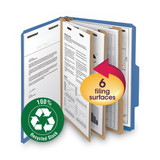 Smead Folder,Expanding,2 Divider,Blue,PK10 14062