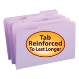 Smead Folder,Super Tab,Lavender,PK100 17434