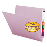 Smead Folder,End Tab,Lavender,PK100 25410