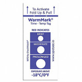 Warmmark Temperature Indicator Label,Heat,PK100 WM -18/0