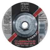 CC-GRIND-SOLID Steel Grinding Disc, Ceramic, 4-1/2 in dia, 5/8 in Arbor, 24 Grit