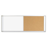 Mastervision Cubicle Dry Erase,48x18",Silver XA42003700