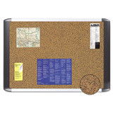 Mastervision Tech Cork Board,48x72 Silver/Black MVI270501