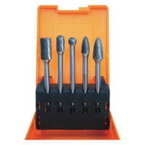 Astro Pneumatic Double Cut Carbide Burr Set,4.5",5 pcs. 2185