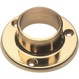 Lavi Industries Flange Wall for 1.5"" Tubing Polished Brass