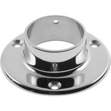 Lavi Industries Flange Wall for 2"" Tubing Polished Stainless Steel