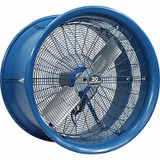 Patterson High-Velocity Industrial Fan,Blue,37in L  HIP30A-CS