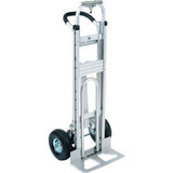 Global Industrial Aluminum 3-in-1 Convertible Hand Truck With Pneumatic Wheels