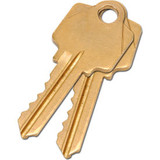 Global Industrial 2 Keys For Mortise Lock (Keyed Alike)