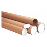 Partners Brand Mailing Tubes,W/Caps,3x24",PK24 P3024KHD