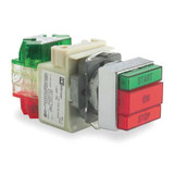 Square D Illum Push Button,30mm,1NO/1NC,Green/Red 9001KXRG137