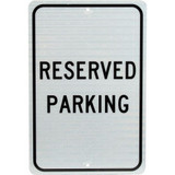 Aluminum Sign - Reserved Parking - .08"" Thick TM5J