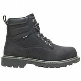 Wolverine 6-Inch Work Boot,M,6 1/2,Black,PR W201153