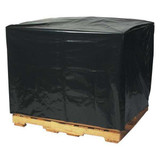 Partners Brand Pallet Cover,46x42x68",2 Mil,Black,PK50 PC122