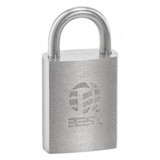 Best Padlock, 7/8 in,Rectangle,Silver  21B70L