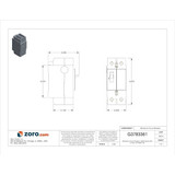 Eaton Circuit Breaker,20A,Bolt On,277/480V,2P GHB2020