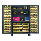 Durham Mfg Bin Cabinet,78"x48"x24",Gray,137YlwBns JC-137-3S-95