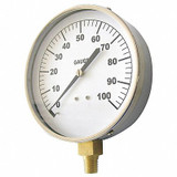 Sim Supply Pressure Gauge,Mechanical Cont,4-1/2 In  18C743