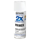 Rust-Oleum Spray Primer,Flat,White,12 oz,Exterior 334019