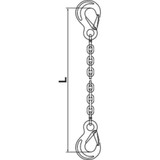 Pewag Chain Sling,9/32 in Size,G120,5 ft L,SSS 7G120SSS/5