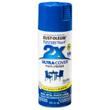 Painter's Touch 2X Ultra Cover Gloss Spray Paint + Primer, 12 oz, Aerosol Can, Gloss Deep Blue