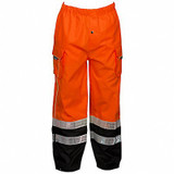 Kishigo Rain Pants,Class E,Orange,4XL/5XL RWP107-4X-5X