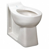 American Standard Toilet Bowl,Elongated,Floor,Flush Valve 3341001.020