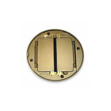 Hubbell Wiring Device-Kellems Floor Box Cover Tile Flange,Brass  S1TFCBRS