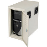 Global Industrial CPU Side Cabinet with Front/Rear Doors and 2 Exhaust Fans - Be