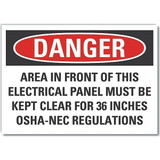 Lyle Elec Panel Danger Labl,3.5x5in,Polyester LCU4-0709-ND_5X3.5