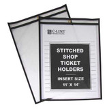 C-Line Products Shop Ticket Holders,2 Side,11 x 14",PK25 46114