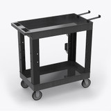 Luxor Utility Cart,w/Shelves,600lb. EC11-NDUST-B