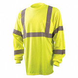 Occunomix T-Shirt,Hi-Vis Yellow,64 in. Chest,5XL  LUX-LSETP3B-Y5X