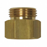 Sani-Lav Hose Adapter,Brass,3/4" x 3/4"  N31