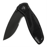 Kershaw Black Blur Knife,Serrated Blade 1670BLKST