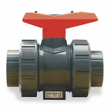 Gf Piping Systems CPVC Ball Valve,Union,Socket/FNPT,2 in 163546347