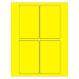 Tape Logic Laser Label,Rect,3x5",Fl Yellow,PK400 LL175YE