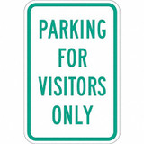 Lyle Visitor Parking Sign,18" x 12" T1-1038-DG_12x18