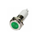 Sim Supply Flat Indicator Light,Green,12VDC  24M129